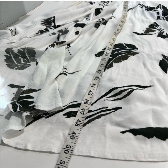 WARREN Z maxi button front leaf print dress size:14 - Picture 10 of 16